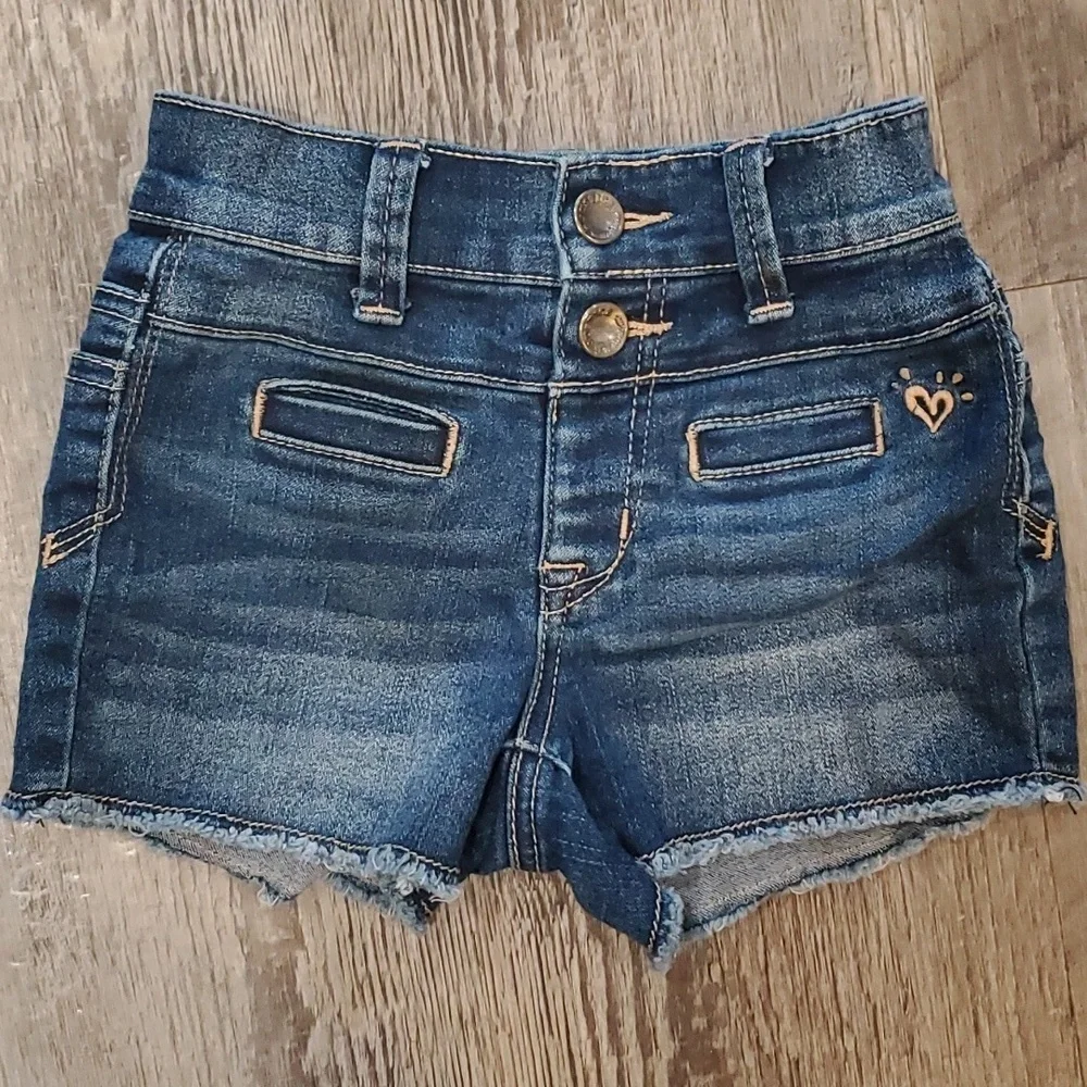Justice Girl Power Cut Out Shoulder/Flip Sequins Shorts & T-Shirt Set Size 8